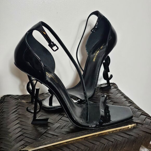 Saint Laurent Opyum Leather Sandals (Size 39) - Picture 3 of 6